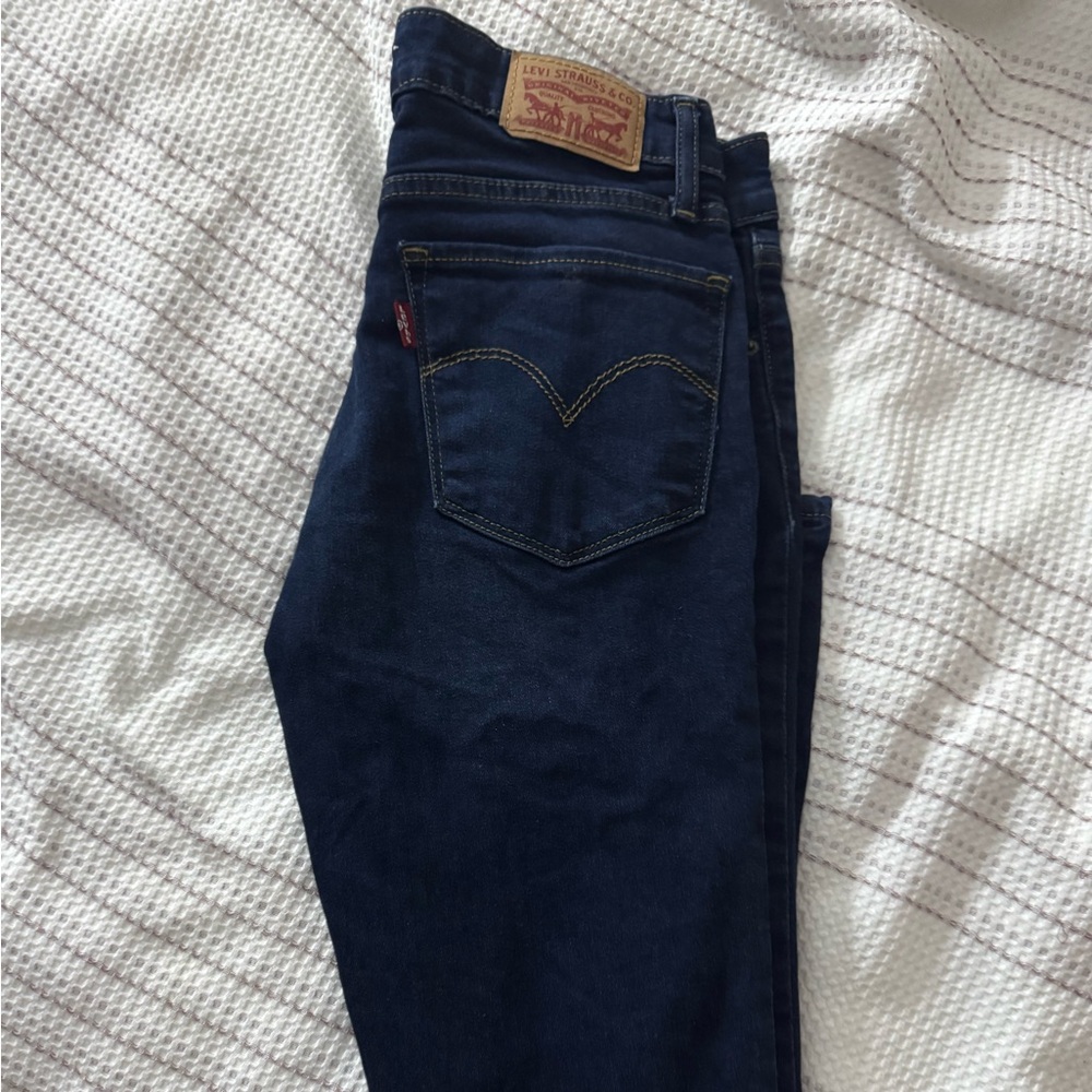 Levi's Dark Blue 711 Skinny Jeans